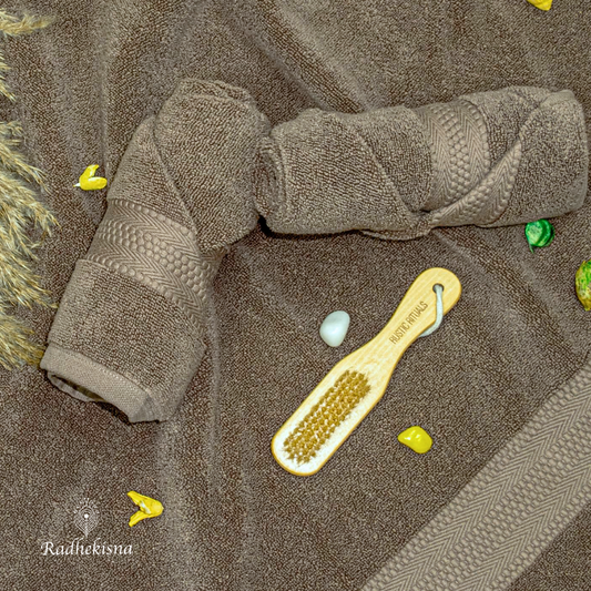 Pure Cotton 625 GSM Towel Set – Anchor Green | RadheKisna - Radhekisna