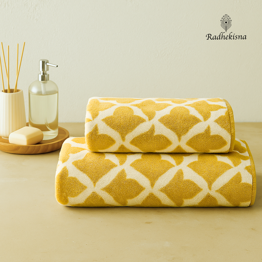 Honeycomb Softness Microfiber Towel Set — Travel-Ready Luxury by RadheKisna - Radhekisna