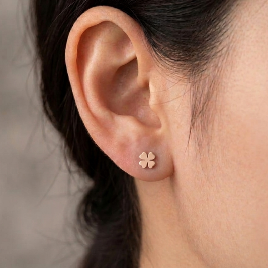 Four-Leaf Fortune Studs