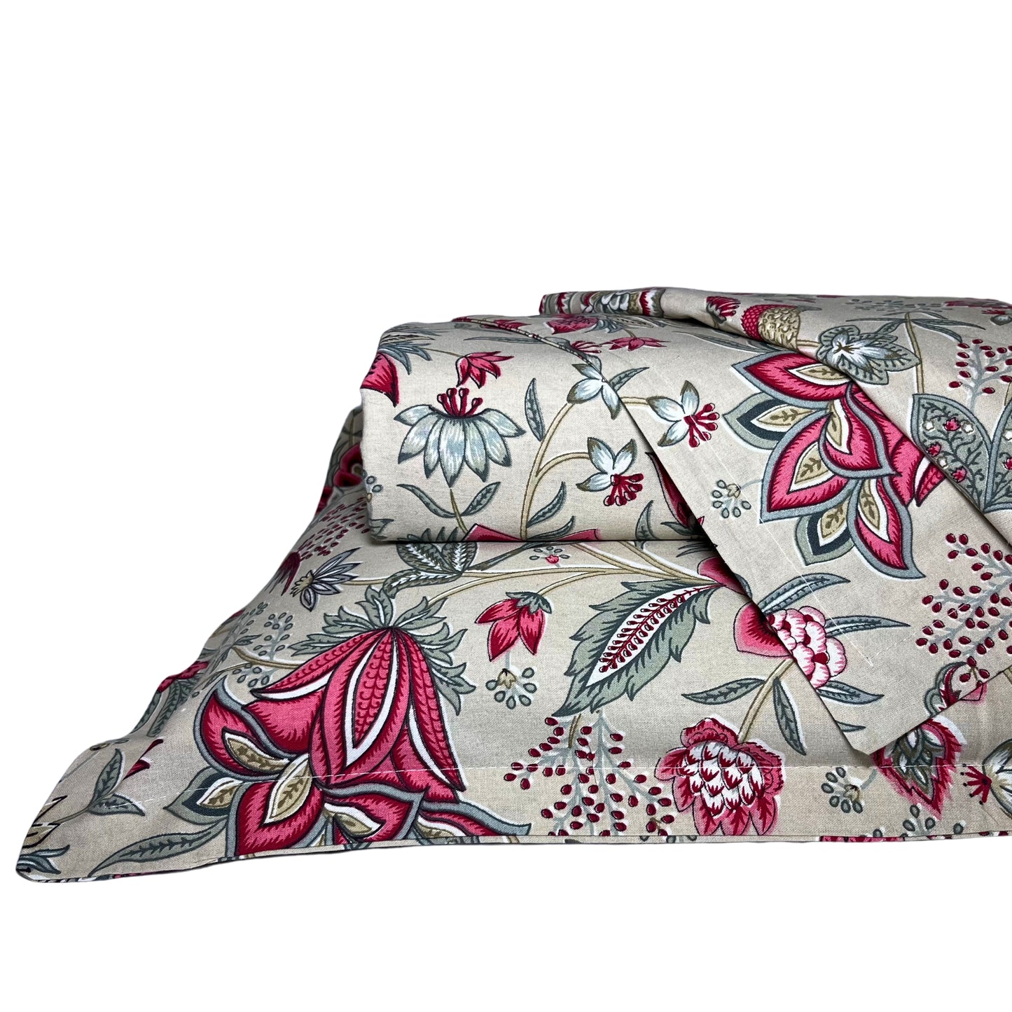 RadheKisna Vintage Flora King Bedsheet Set — 250 TC 100% Pure Cotton - Radhekisna