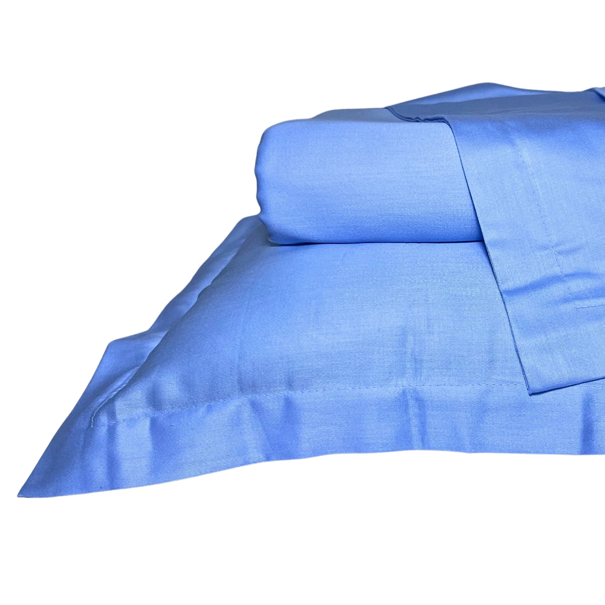 RadheKisna Azure Serenity King Bedsheet Set — 100% Cotton Luxury - Radhekisna