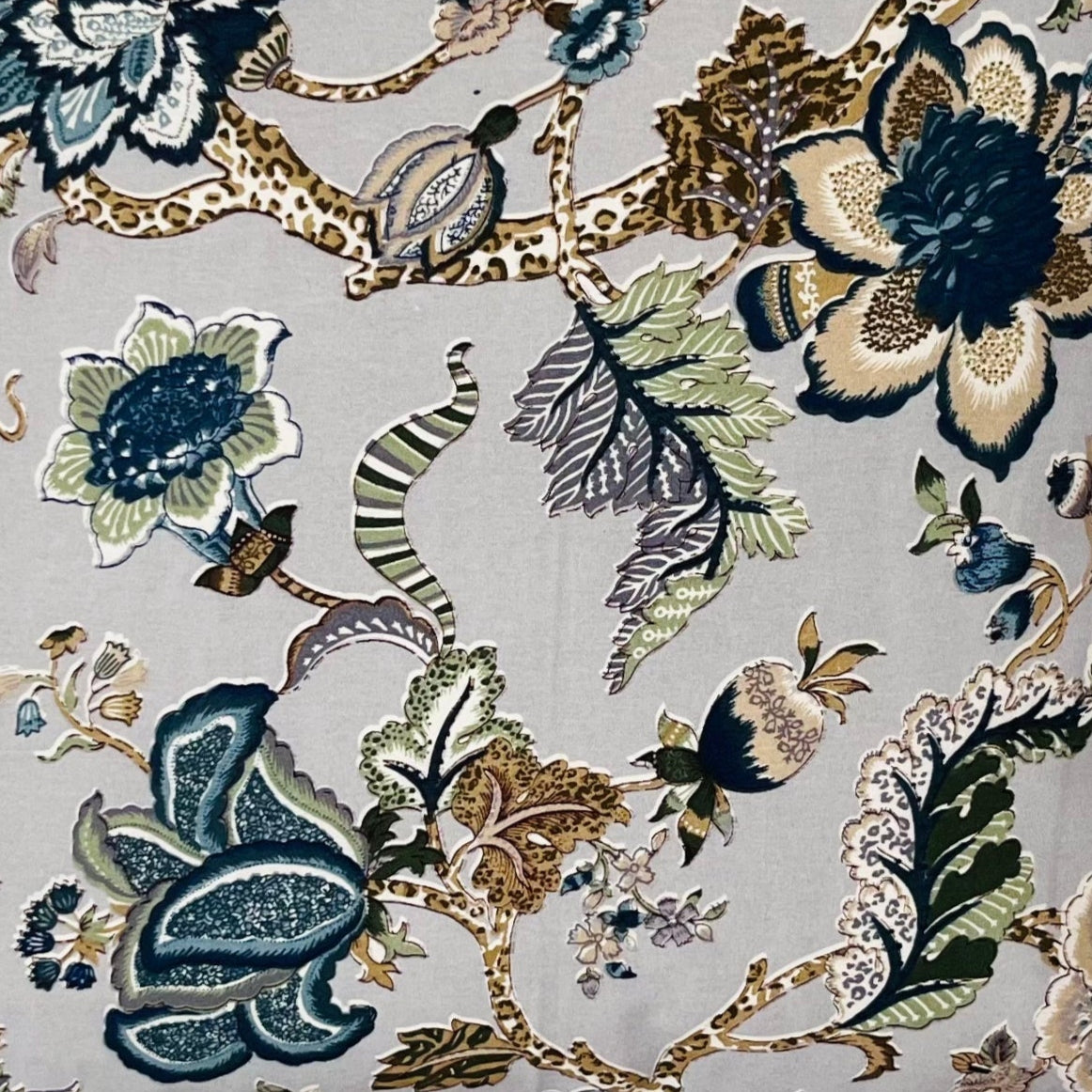 Grand Bloom Cotton Cushion Cover (24x24") — Bold Elegance | RadheKisna - Radhekisna