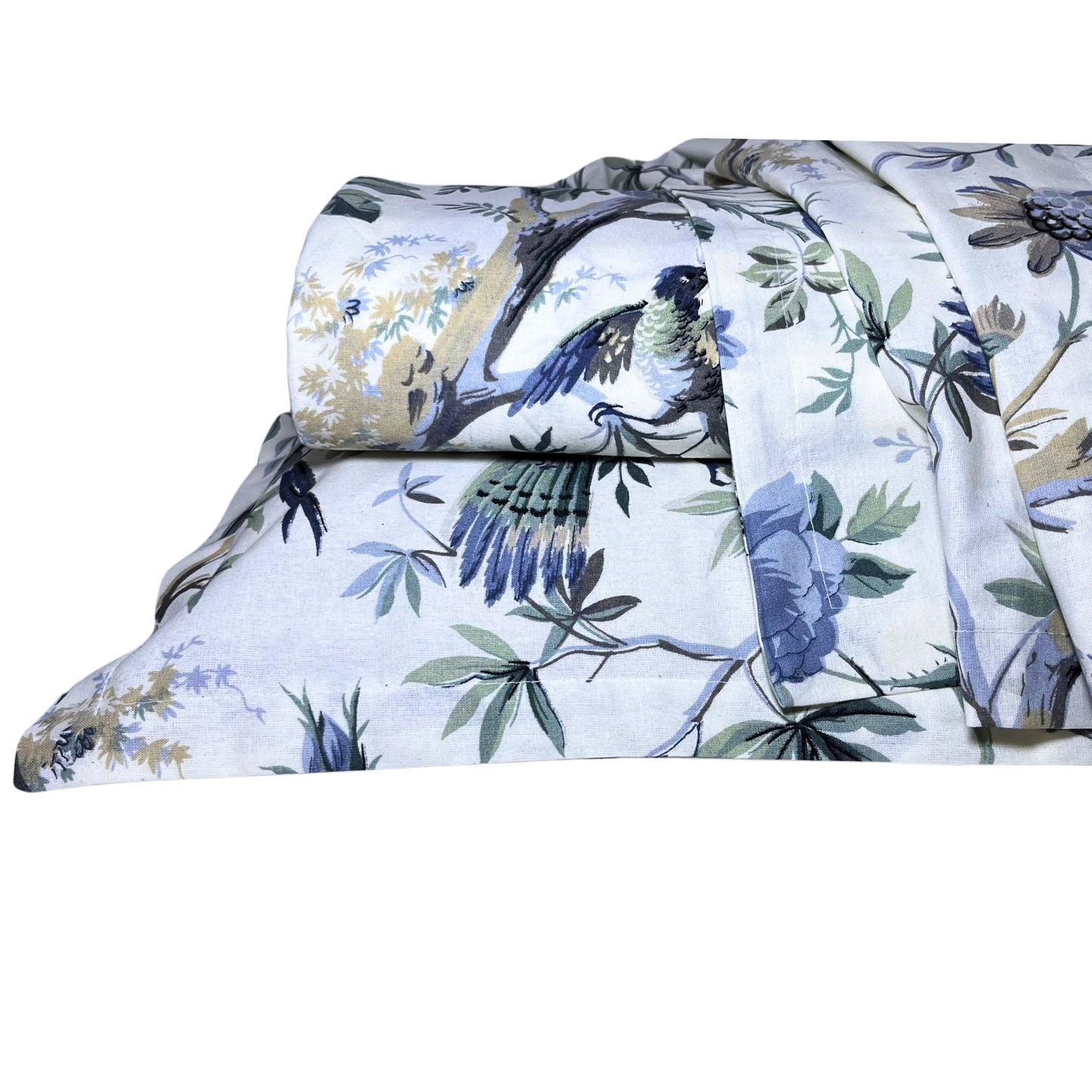 Radhekisna Shahenaz Blue King Bedsheet Set — 250 TC 100% Pure Cotton - Radhekisna