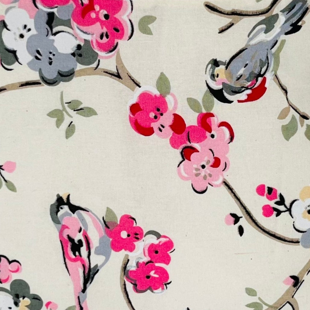 Botanical Bird Cotton Cushion Cover (16x16") — Nature’s Grace | RadheKisna - Radhekisna