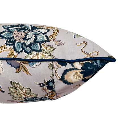 Grand Bloom Cotton Cushion Cover (24x24") — Bold Elegance | RadheKisna - Radhekisna