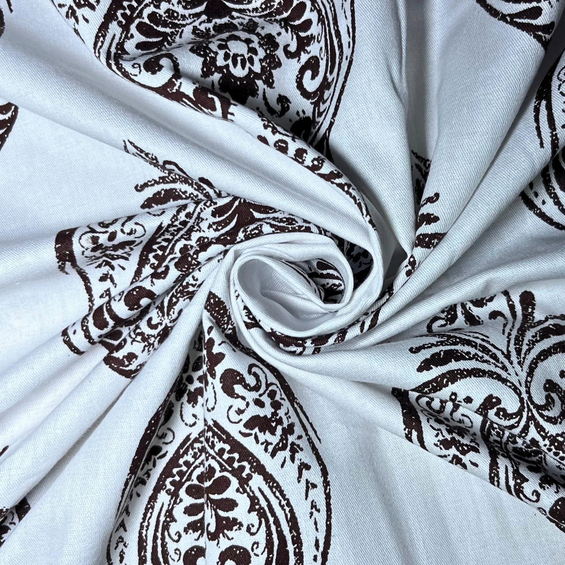 RadheKisna Paisley Elegance Super King Bedsheet – Timeless Cotton Luxury - Radhekisna