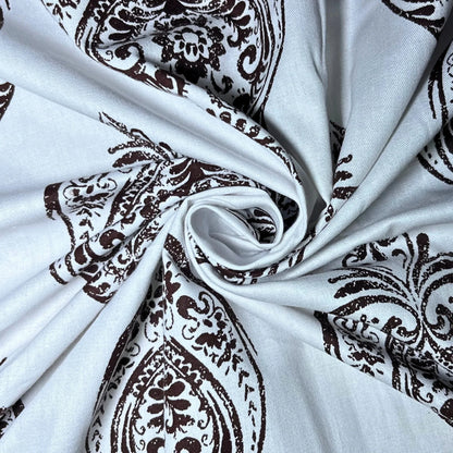 RadheKisna Paisley Elegance Super King Bedsheet – Timeless Cotton Luxury - Radhekisna
